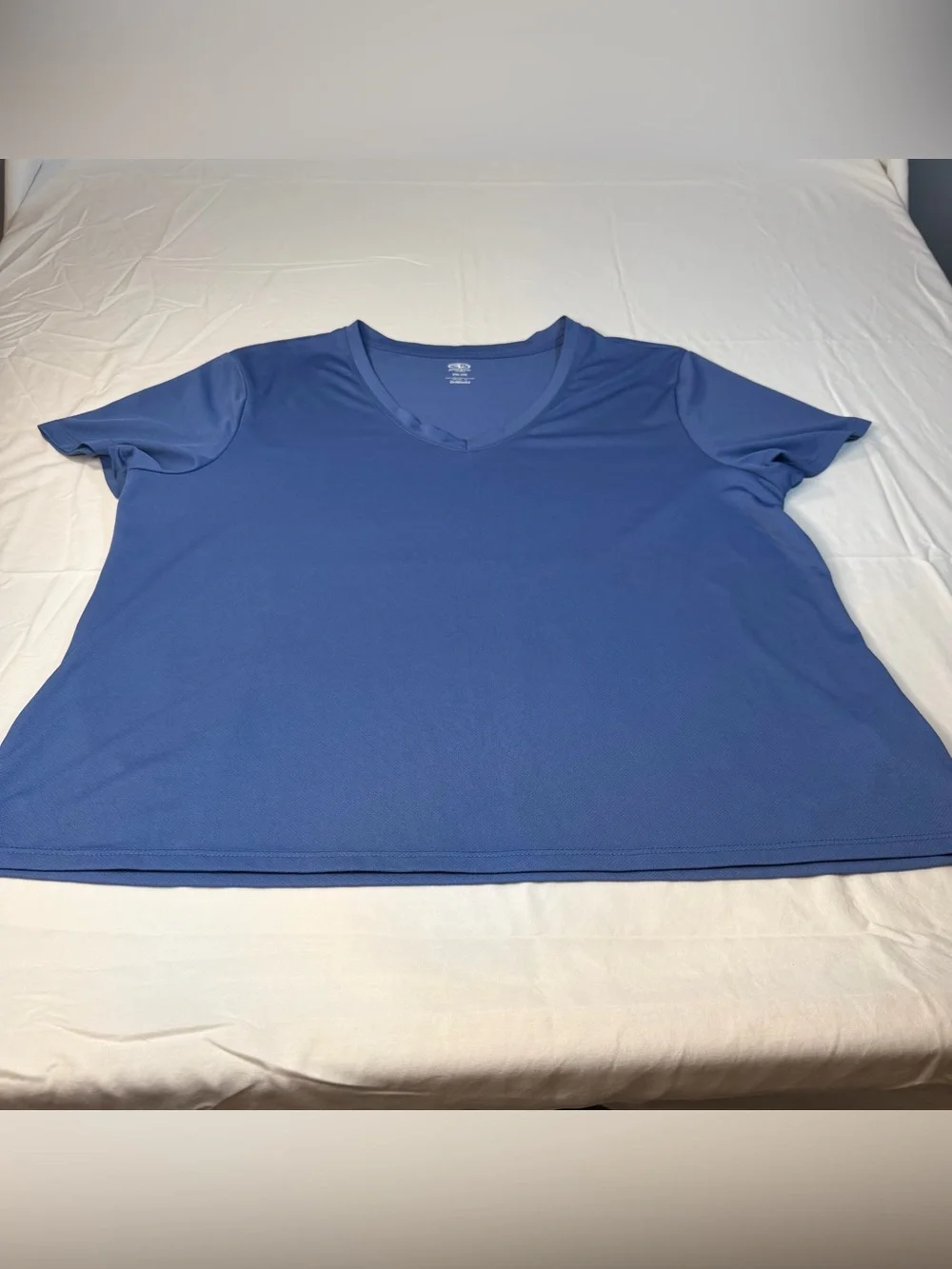 Blue V-Neck Women's Top